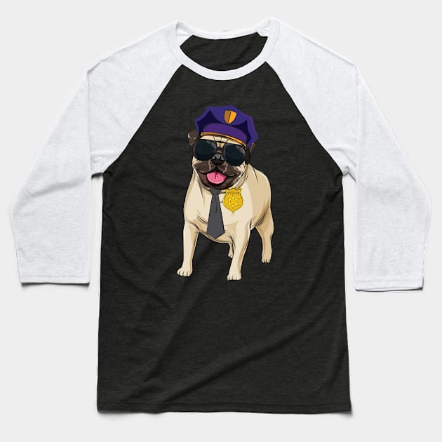 Men Police Dog Party Tshirt to celebrate or as a gift Baseball T-Shirt by avshirtnation